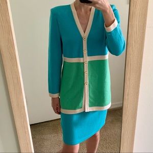 St. John Knit Skirt and Top